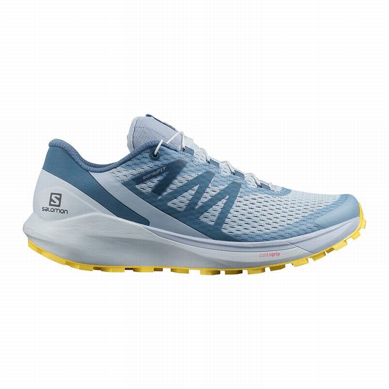 SALOMON SENSE RIDE 4 Philippines - Women's Running Shoes - Blue/Lemon | 930527-AFP